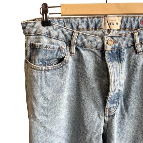 Sezane Light Blue Straight Leg Jeans 100% Cotton 35” - Picture 3 of 12